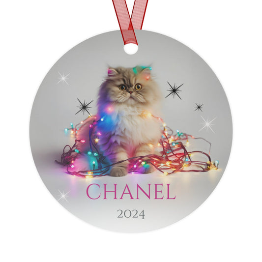 Custom Dog ArtPerisian Christmas Ornament | Personalized