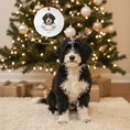 Load image into Gallery viewer, Custom Dog ArtPersonalized Dog Ornament with Your Pet’s Photo – Custom Christmas Keepsake, Round Ceramic 2025 Ornament, Unique Gift for Dog Lovers, Free Shipping
