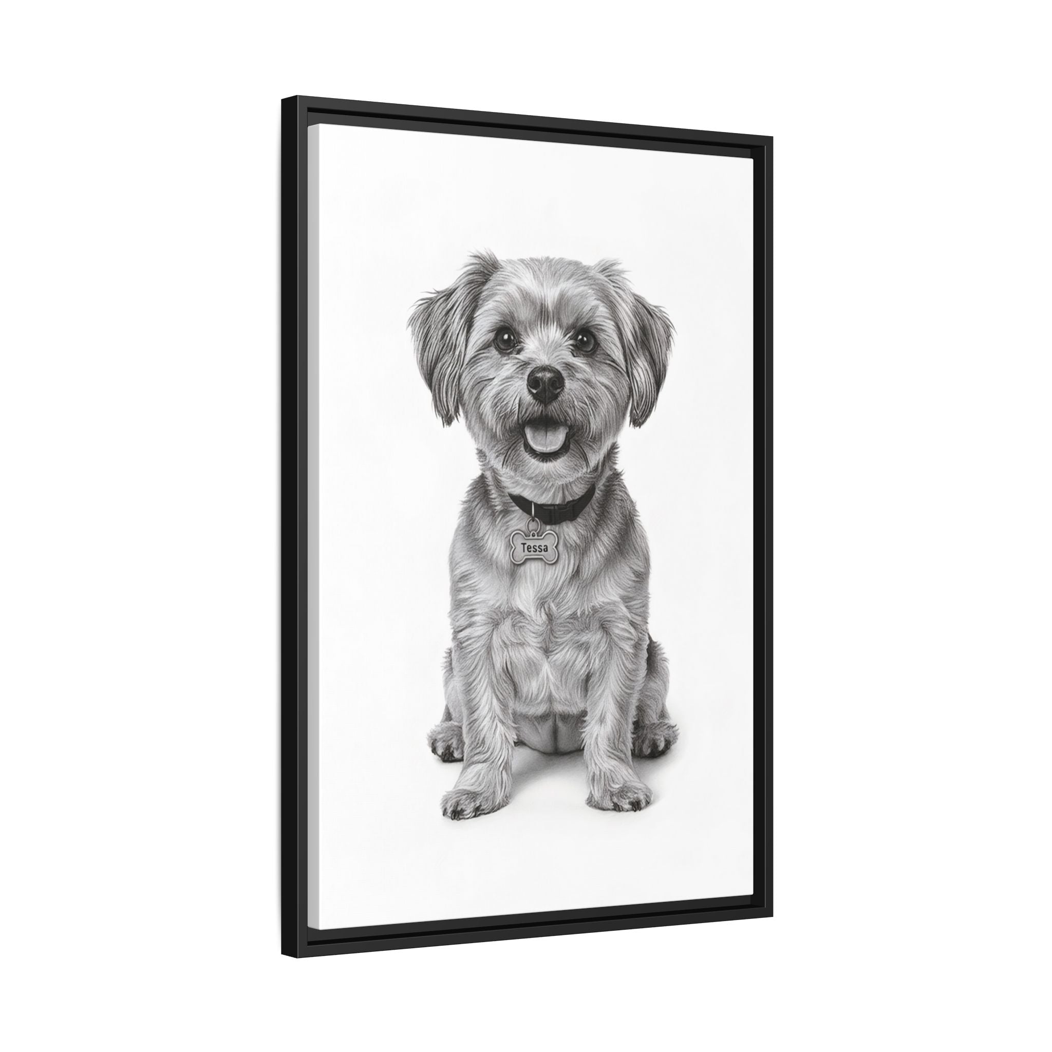Custom Dog ArtPet Portrait Canvas, Framed Wall Art, Dog Photo Gift, Custom Pet Artwork, Home Decor, Dog Lover's Gift