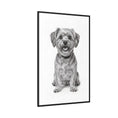 Load image into Gallery viewer, Custom Dog ArtPet Portrait Canvas, Framed Wall Art, Dog Photo Gift, Custom Pet Artwork, Home Decor, Dog Lover's Gift
