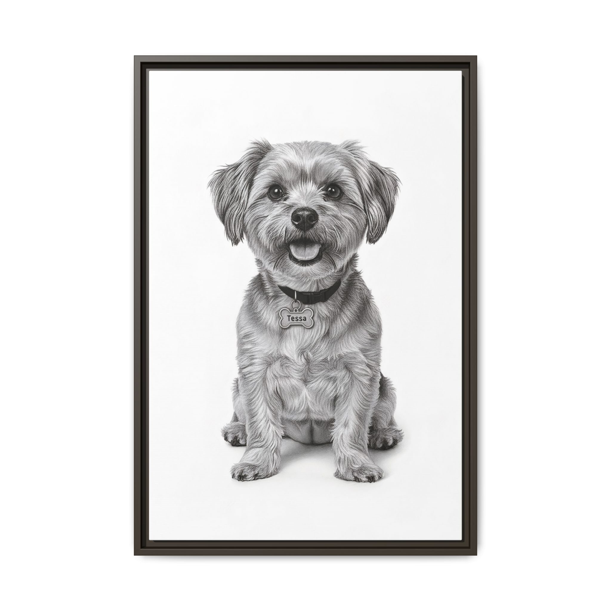 Custom Dog ArtPet Portrait Canvas, Framed Wall Art, Dog Photo Gift, Custom Pet Artwork, Home Decor, Dog Lover's Gift