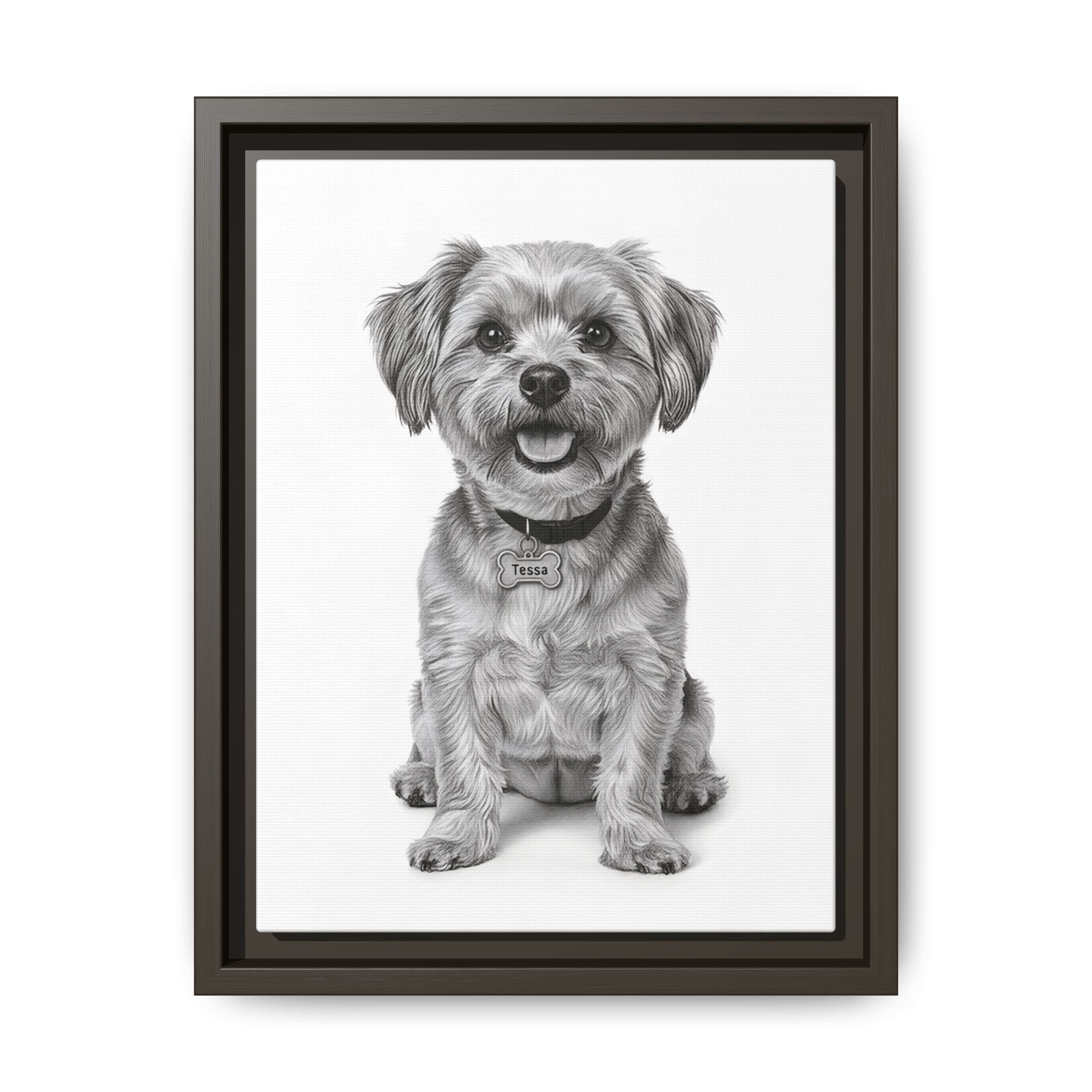 Custom Dog ArtPet Portrait Canvas, Framed Wall Art, Dog Photo Gift, Custom Pet Artwork, Home Decor, Dog Lover's Gift