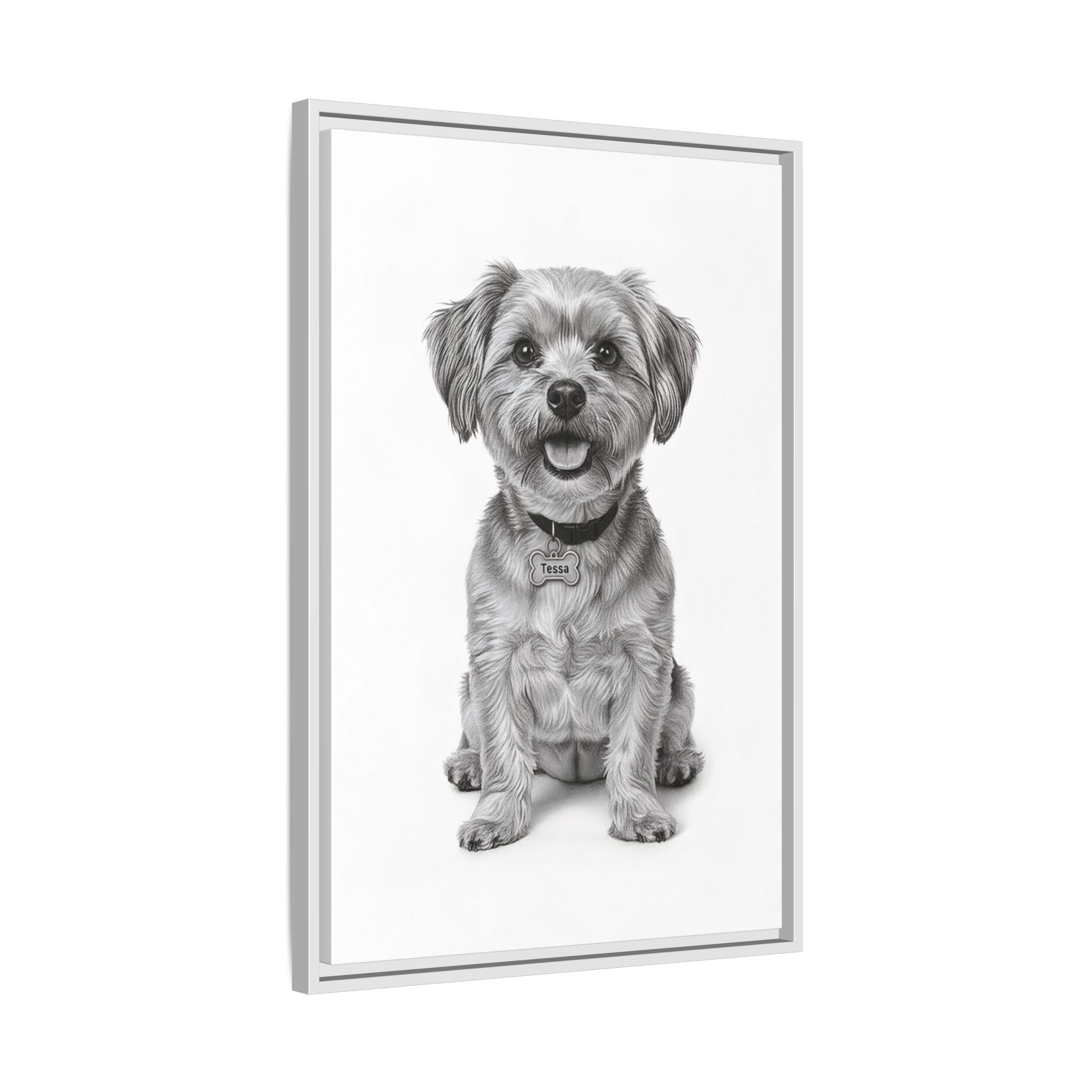 Custom Dog ArtPet Portrait Canvas, Framed Wall Art, Dog Photo Gift, Custom Pet Artwork, Home Decor, Dog Lover's Gift