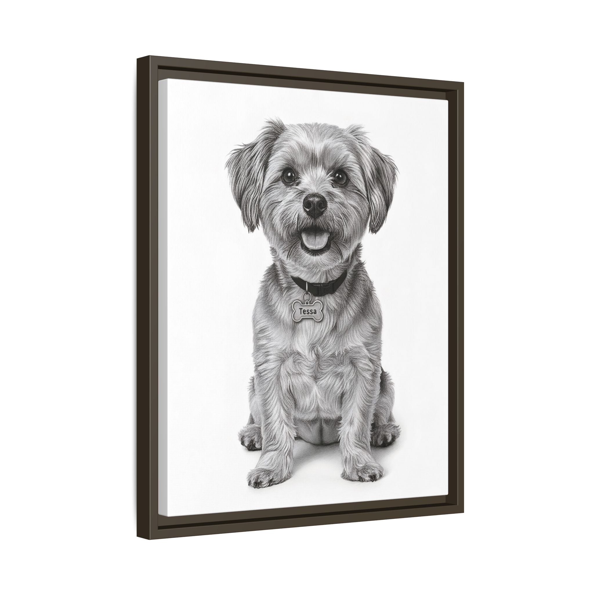 Custom Dog ArtPet Portrait Canvas, Framed Wall Art, Dog Photo Gift, Custom Pet Artwork, Home Decor, Dog Lover's Gift