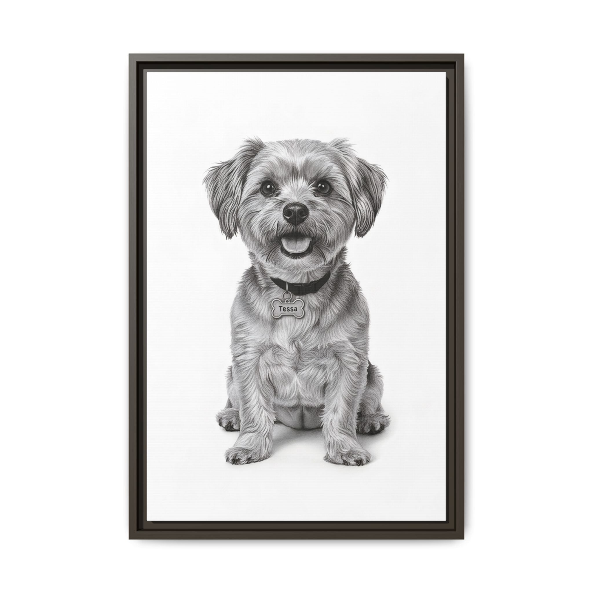 Custom Dog ArtPet Portrait Canvas, Framed Wall Art, Dog Photo Gift, Custom Pet Artwork, Home Decor, Dog Lover's Gift