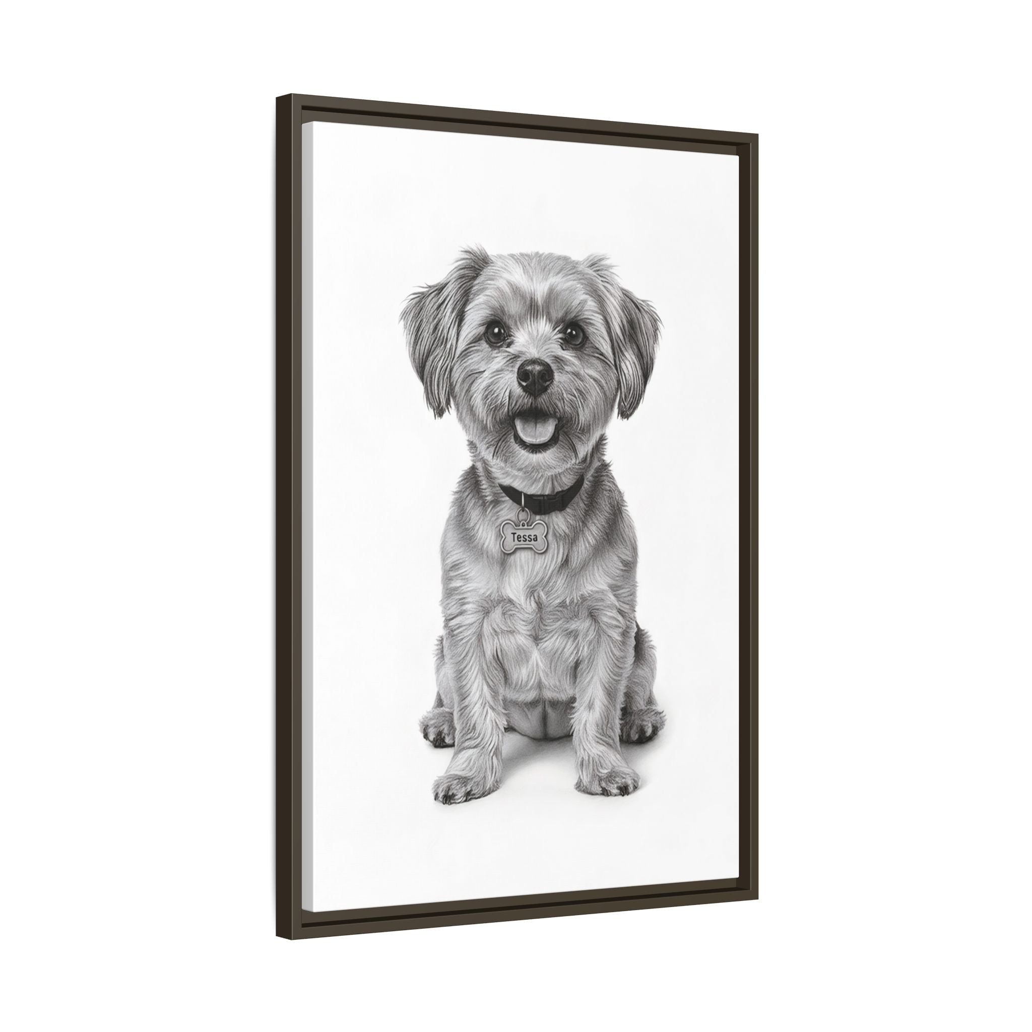 Custom Dog ArtPet Portrait Canvas, Framed Wall Art, Dog Photo Gift, Custom Pet Artwork, Home Decor, Dog Lover's Gift