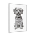 Load image into Gallery viewer, Custom Dog ArtPet Portrait Canvas, Framed Wall Art, Dog Photo Gift, Custom Pet Artwork, Home Decor, Dog Lover's Gift

