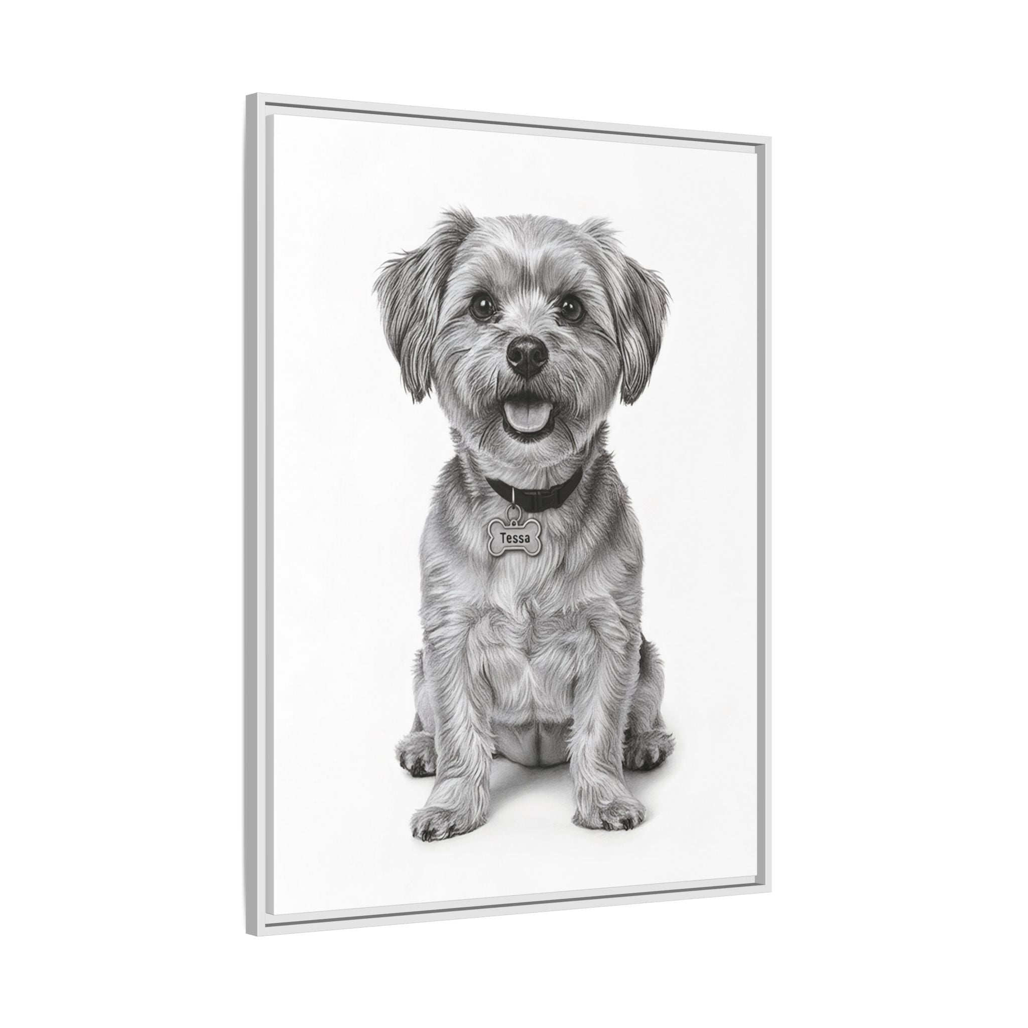 Custom Dog ArtPet Portrait Canvas, Framed Wall Art, Dog Photo Gift, Custom Pet Artwork, Home Decor, Dog Lover's Gift