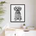 Load image into Gallery viewer, Custom Dog ArtPet Portrait Canvas, Framed Wall Art, Dog Photo Gift, Custom Pet Artwork, Home Decor, Dog Lover's Gift
