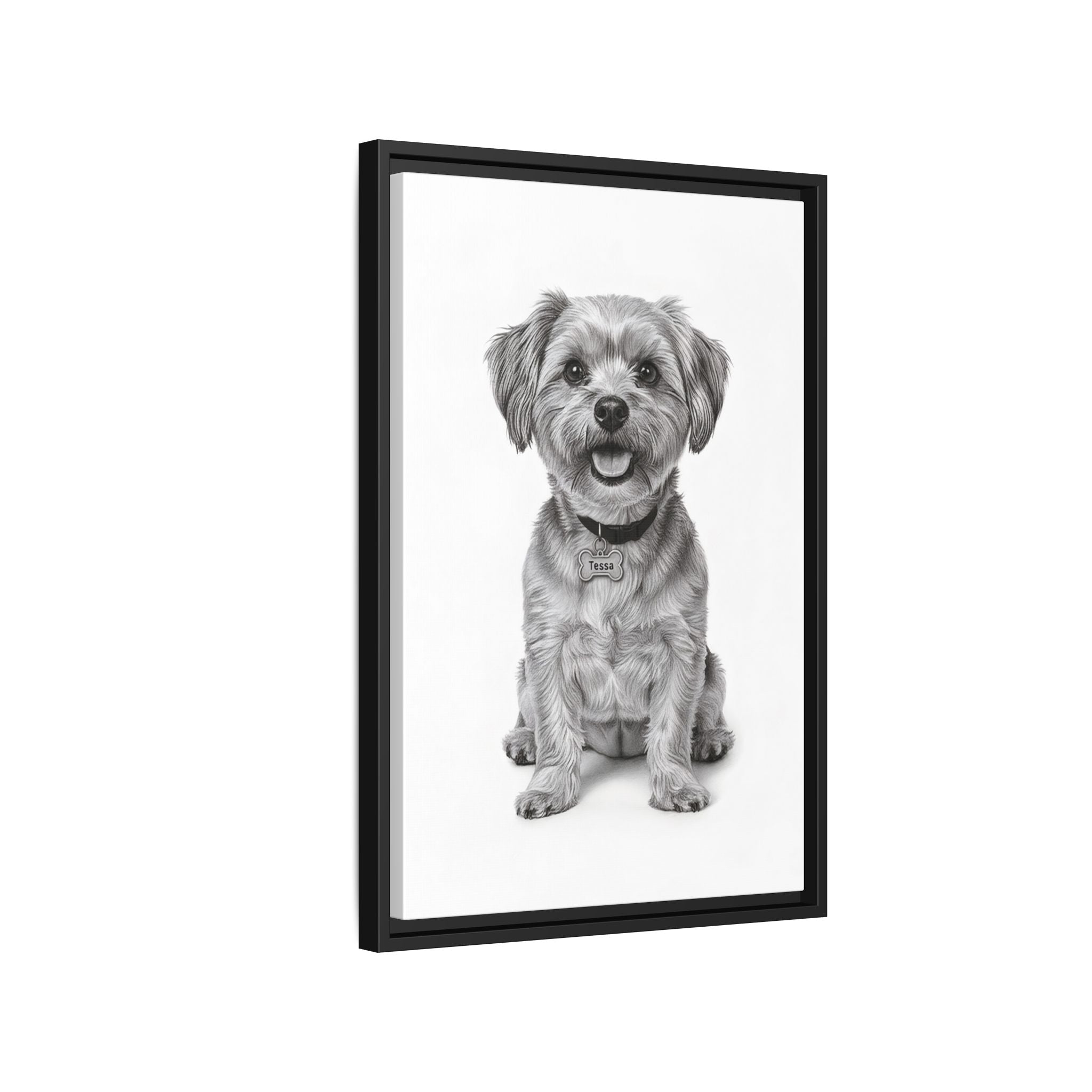 Custom Dog ArtPet Portrait Canvas, Framed Wall Art, Dog Photo Gift, Custom Pet Artwork, Home Decor, Dog Lover's Gift