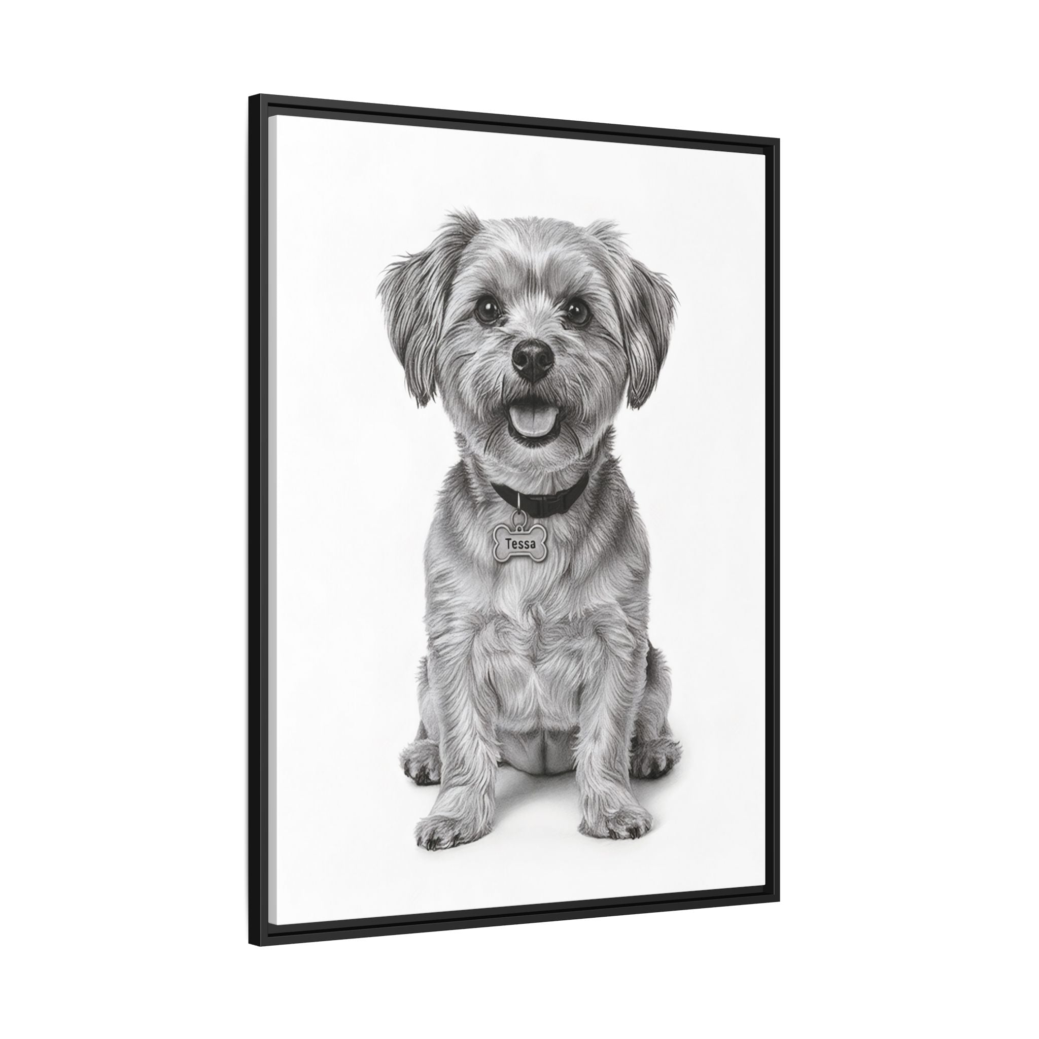 Custom Dog ArtPet Portrait Canvas, Framed Wall Art, Dog Photo Gift, Custom Pet Artwork, Home Decor, Dog Lover's Gift