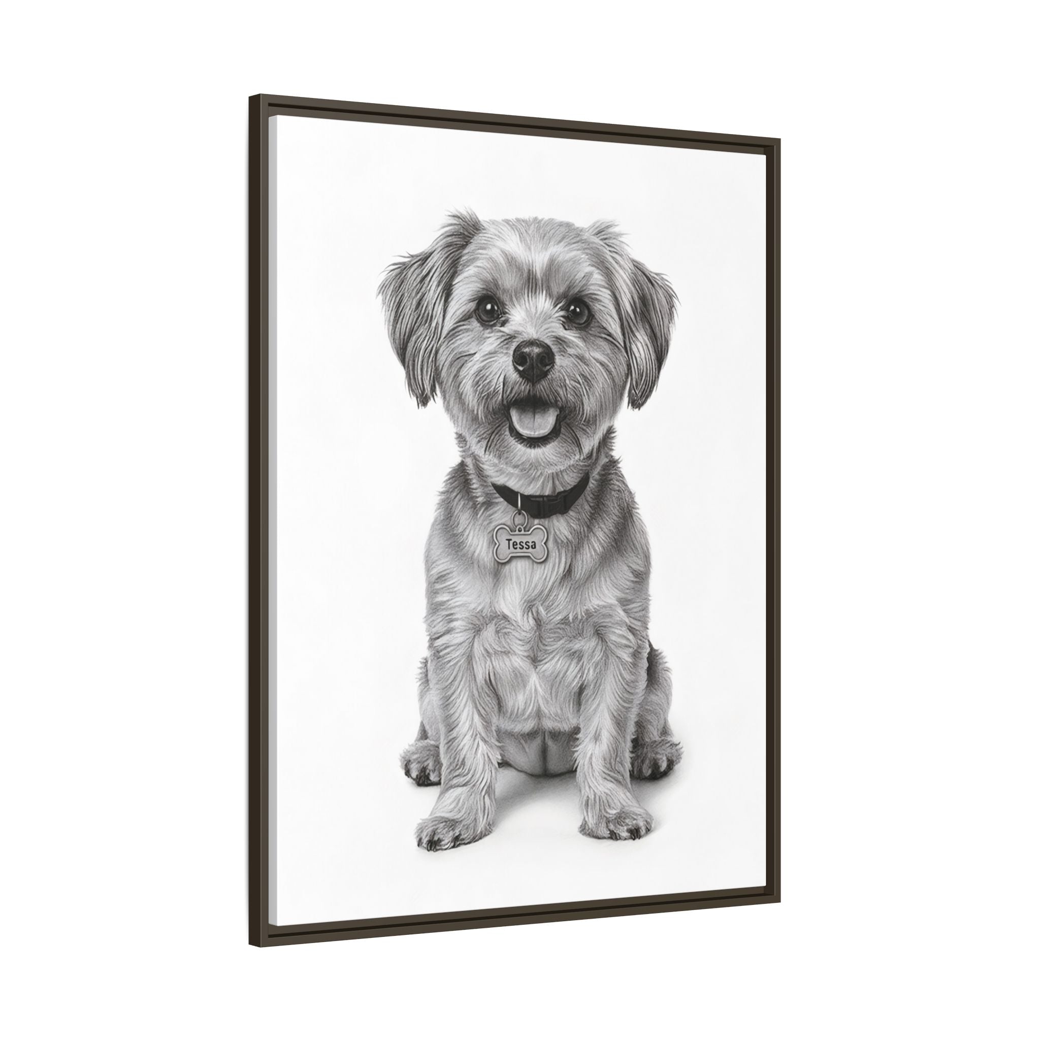Custom Dog ArtPet Portrait Canvas, Framed Wall Art, Dog Photo Gift, Custom Pet Artwork, Home Decor, Dog Lover's Gift