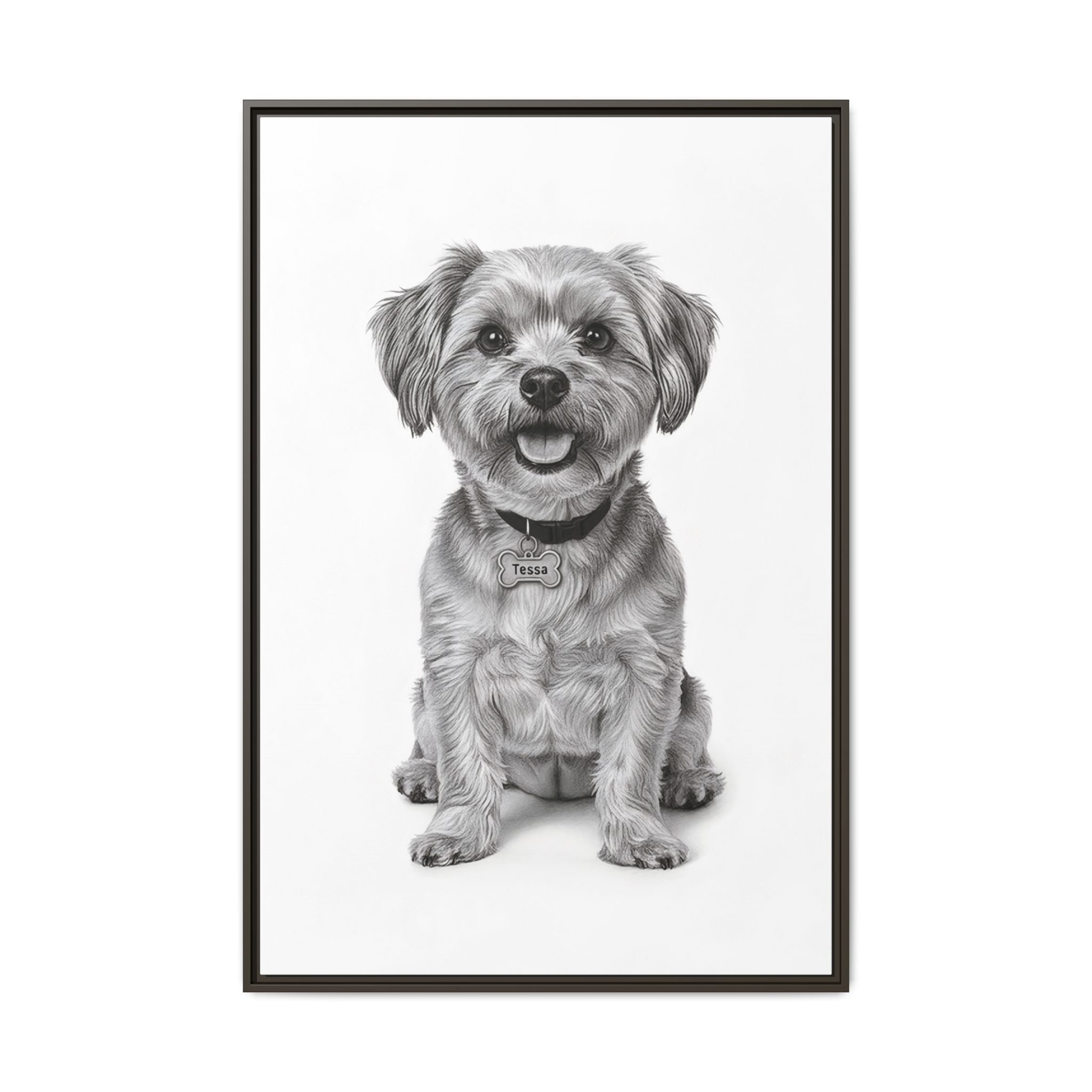 Custom Dog ArtPet Portrait Canvas, Framed Wall Art, Dog Photo Gift, Custom Pet Artwork, Home Decor, Dog Lover's Gift