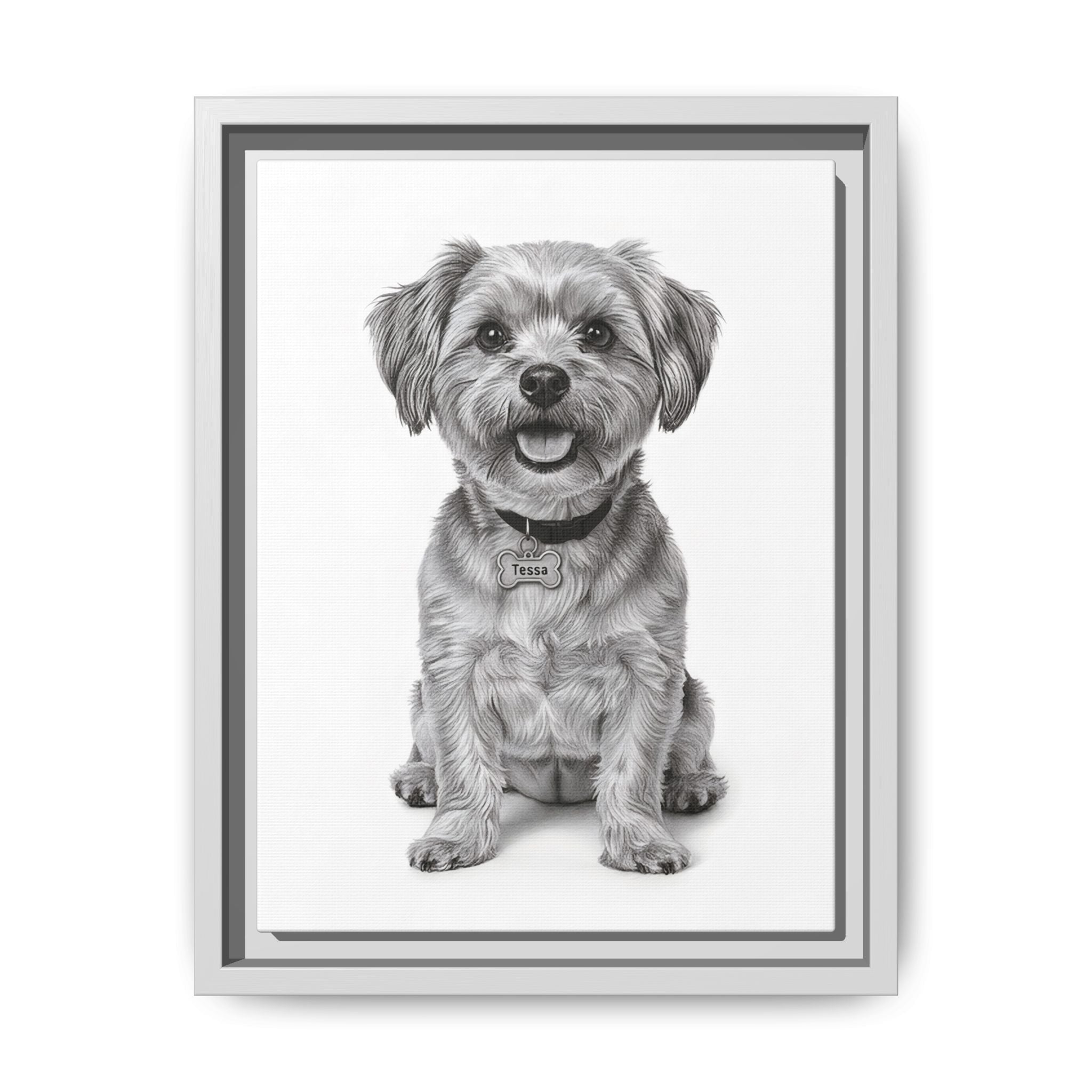 Custom Dog ArtPet Portrait Canvas, Framed Wall Art, Dog Photo Gift, Custom Pet Artwork, Home Decor, Dog Lover's Gift