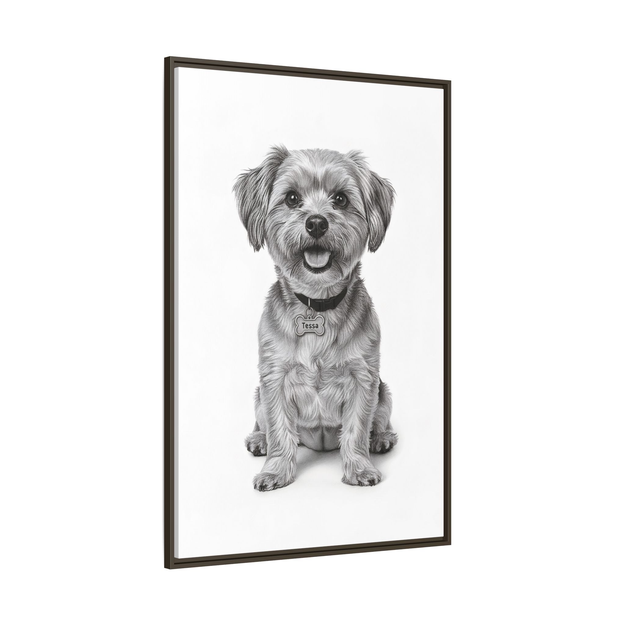 Custom Dog ArtPet Portrait Canvas, Framed Wall Art, Dog Photo Gift, Custom Pet Artwork, Home Decor, Dog Lover's Gift