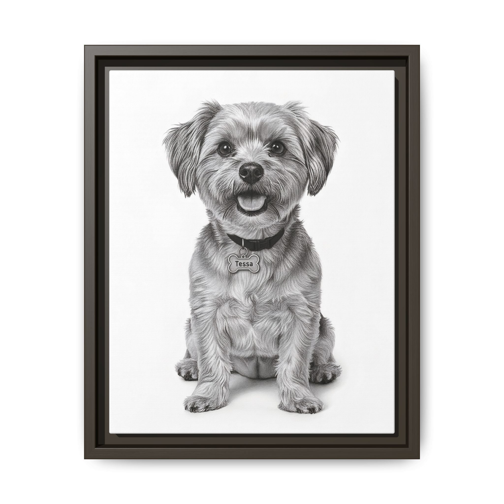 Custom Dog ArtPet Portrait Canvas, Framed Wall Art, Dog Photo Gift, Custom Pet Artwork, Home Decor, Dog Lover's Gift