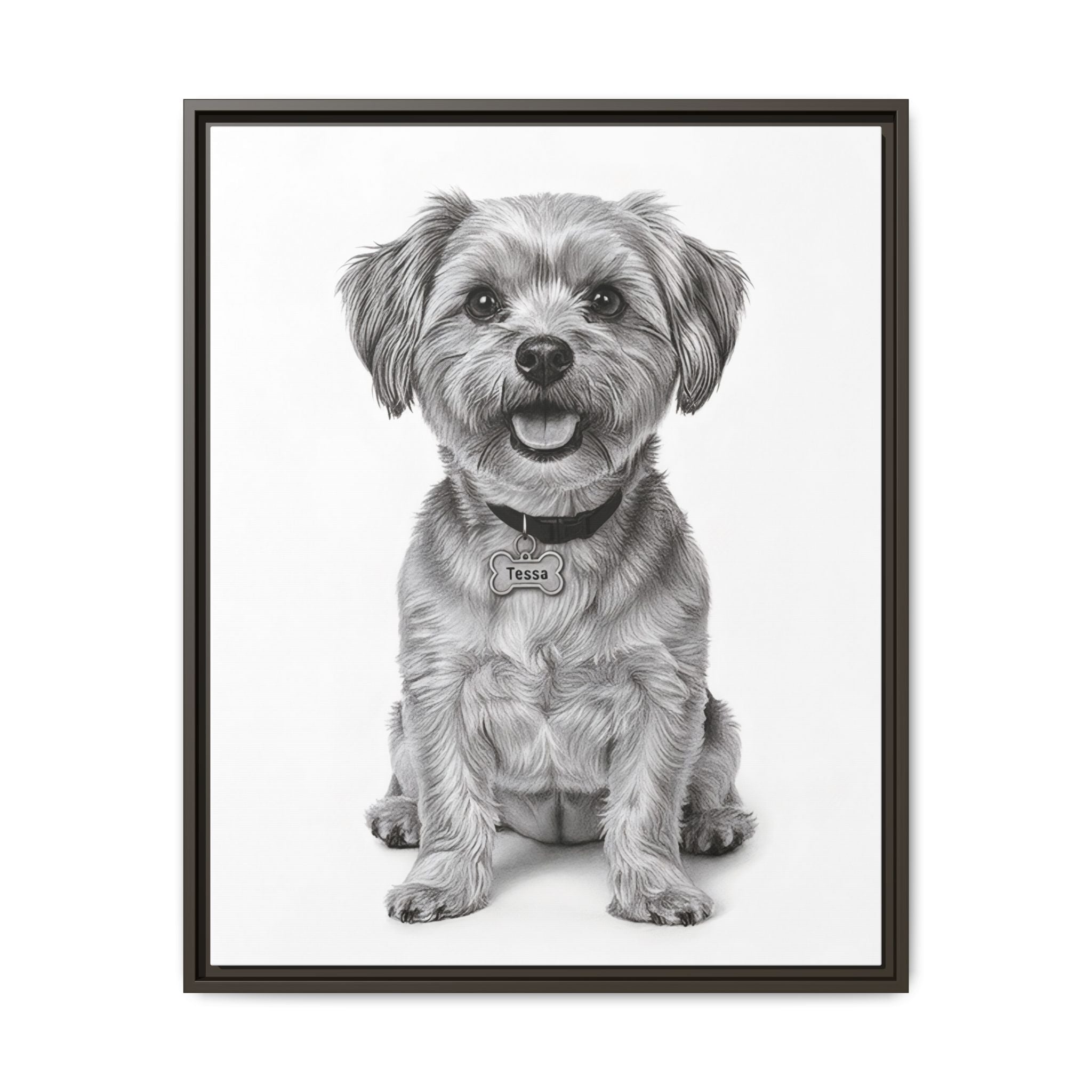 Custom Dog ArtPet Portrait Canvas, Framed Wall Art, Dog Photo Gift, Custom Pet Artwork, Home Decor, Dog Lover's Gift