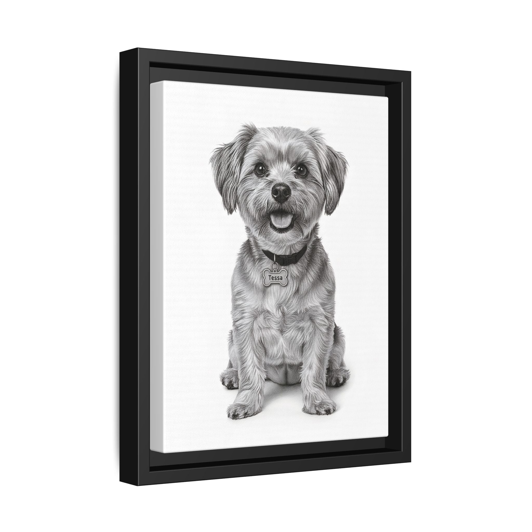 Custom Dog ArtPet Portrait Canvas, Framed Wall Art, Dog Photo Gift, Custom Pet Artwork, Home Decor, Dog Lover's Gift