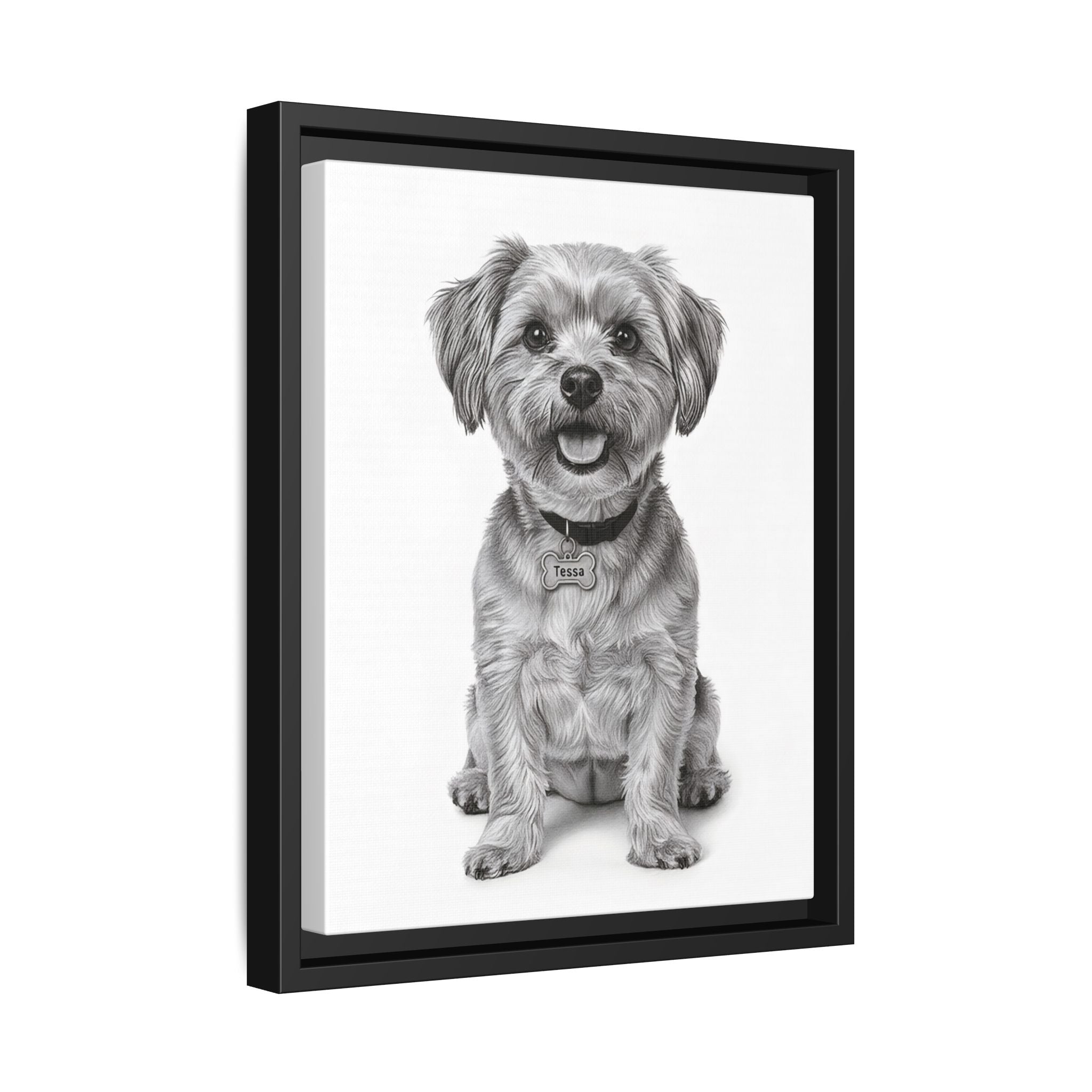 Custom Dog ArtPet Portrait Canvas, Framed Wall Art, Dog Photo Gift, Custom Pet Artwork, Home Decor, Dog Lover's Gift
