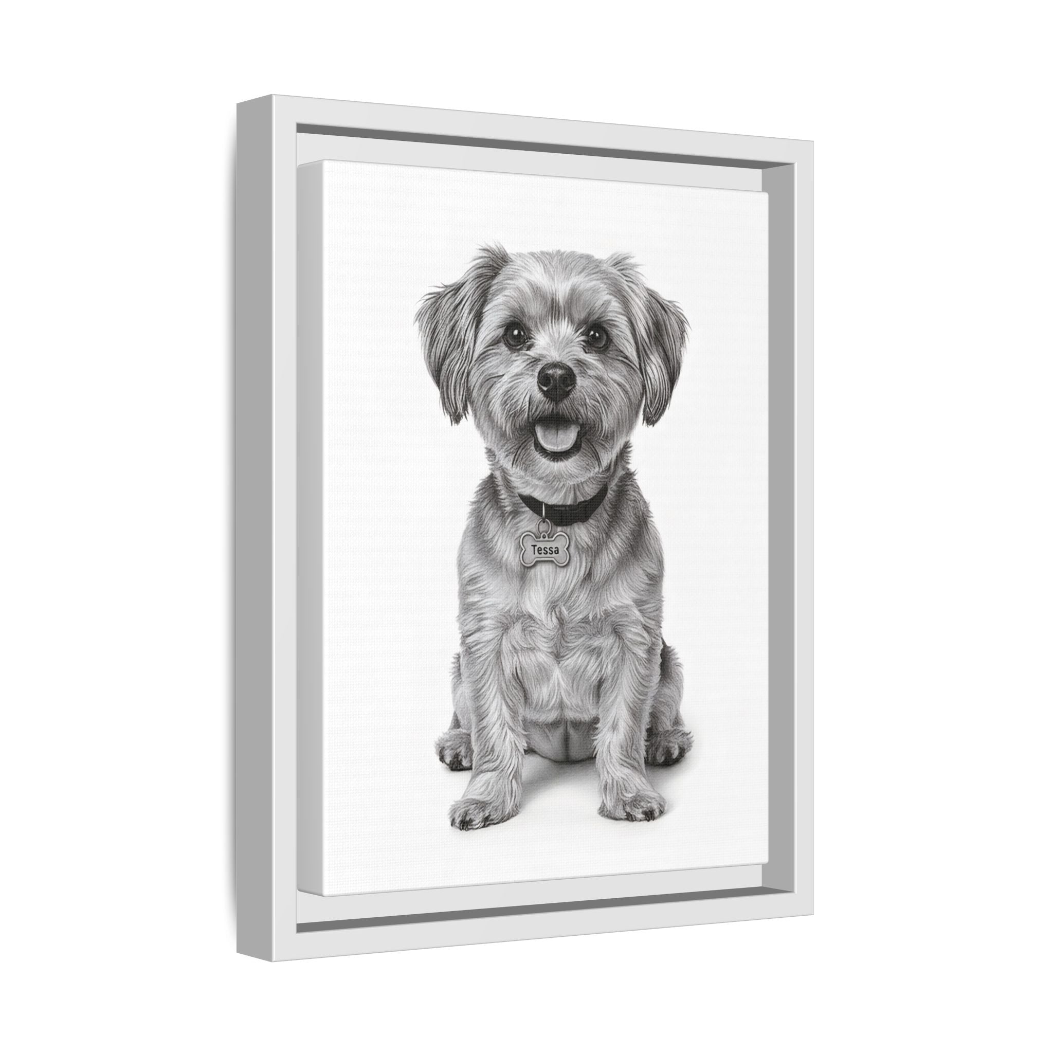 Custom Dog ArtPet Portrait Canvas, Framed Wall Art, Dog Photo Gift, Custom Pet Artwork, Home Decor, Dog Lover's Gift