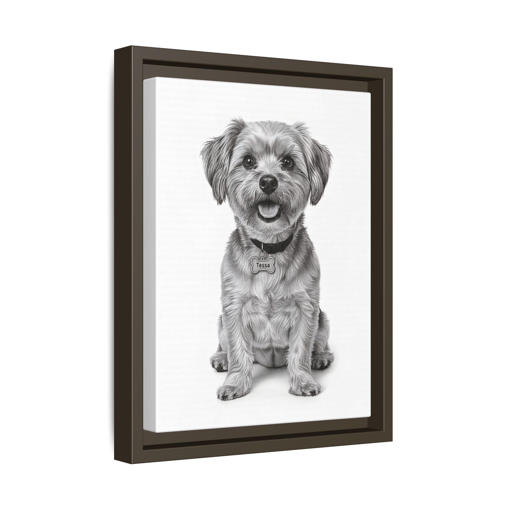 Custom Dog ArtPet Portrait Canvas, Framed Wall Art, Dog Photo Gift, Custom Pet Artwork, Home Decor, Dog Lover's Gift