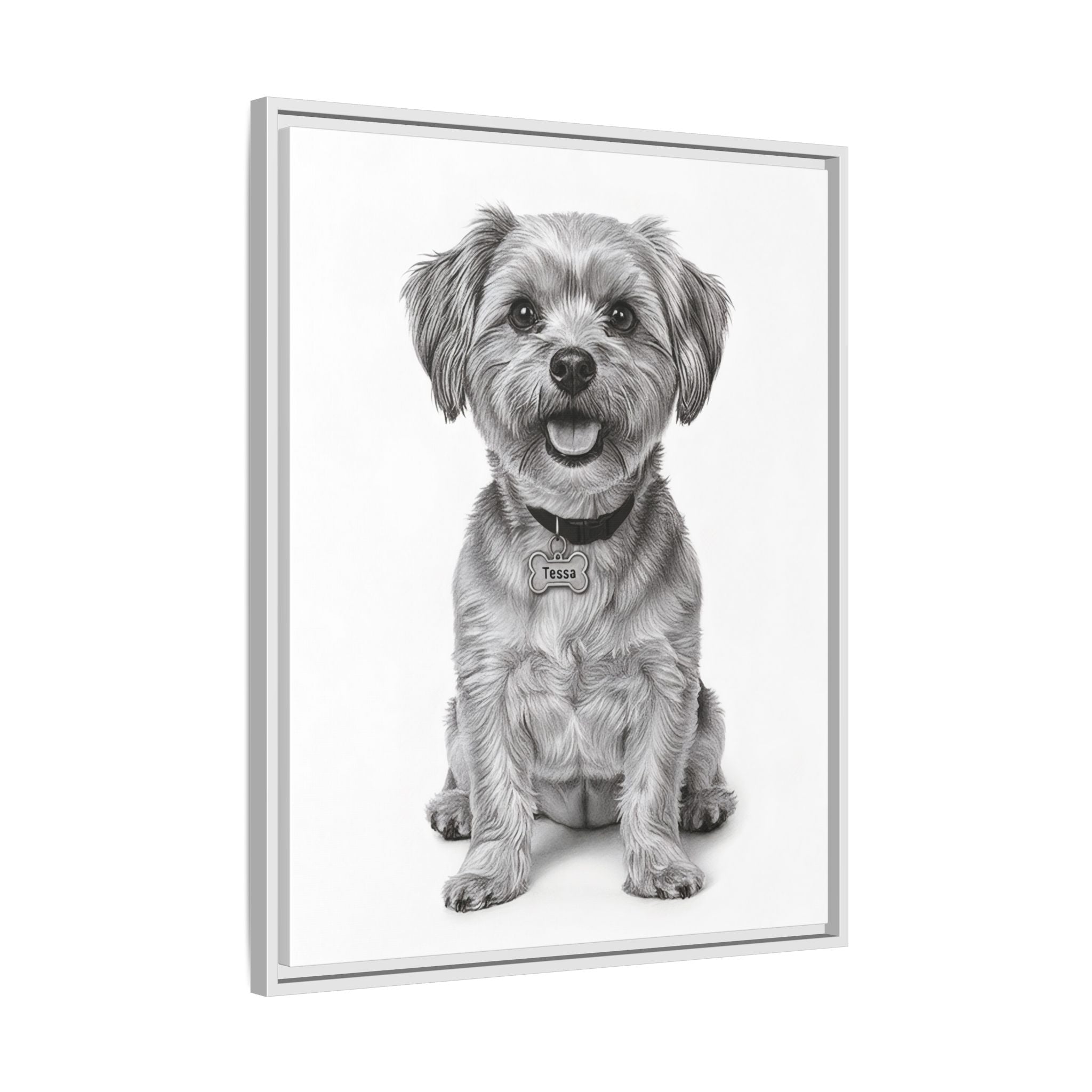 Custom Dog ArtPet Portrait Canvas, Framed Wall Art, Dog Photo Gift, Custom Pet Artwork, Home Decor, Dog Lover's Gift