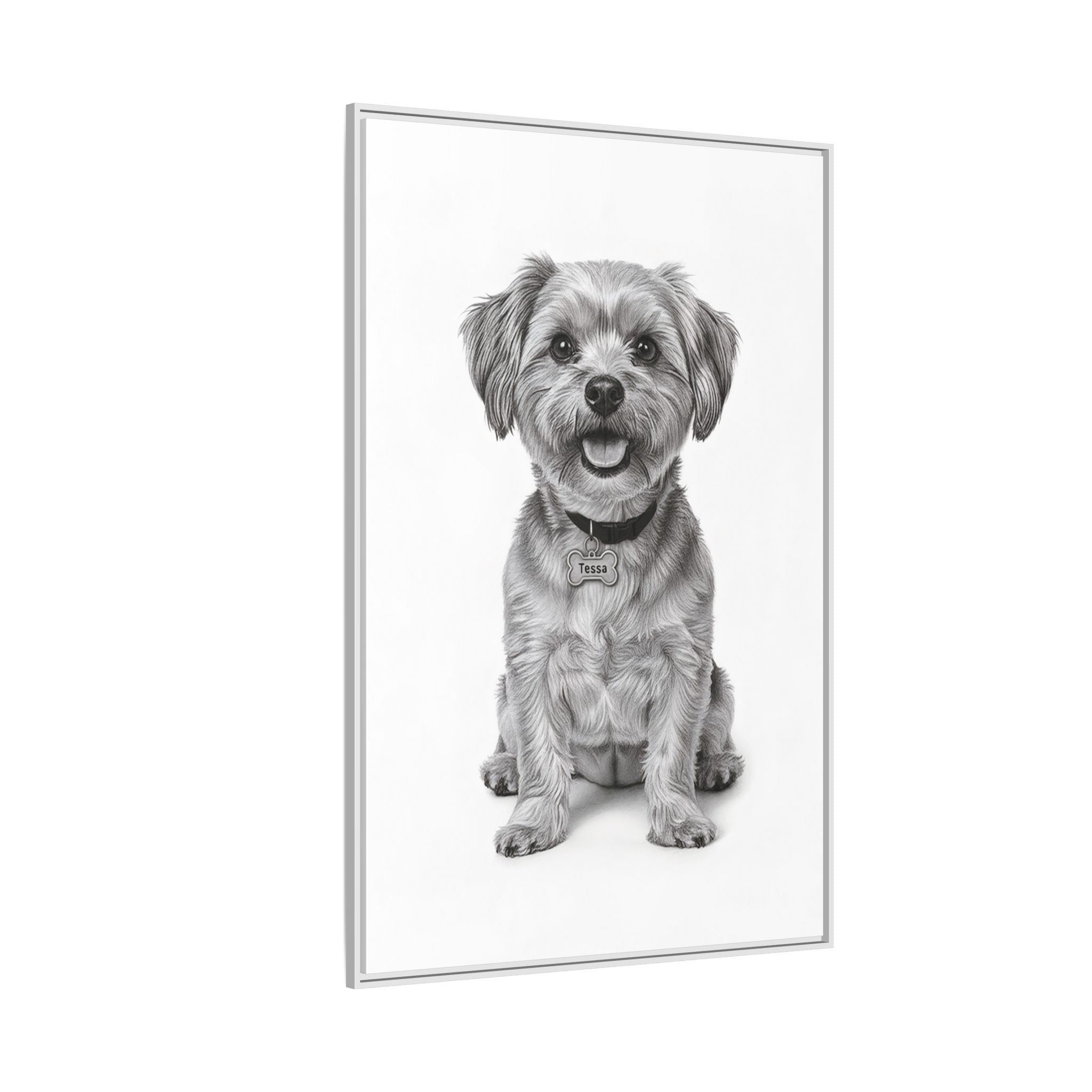 Custom Dog ArtPet Portrait Canvas, Framed Wall Art, Dog Photo Gift, Custom Pet Artwork, Home Decor, Dog Lover's Gift