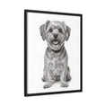 Load image into Gallery viewer, Custom Dog ArtPet Portrait Canvas, Framed Wall Art, Dog Photo Gift, Custom Pet Artwork, Home Decor, Dog Lover's Gift

