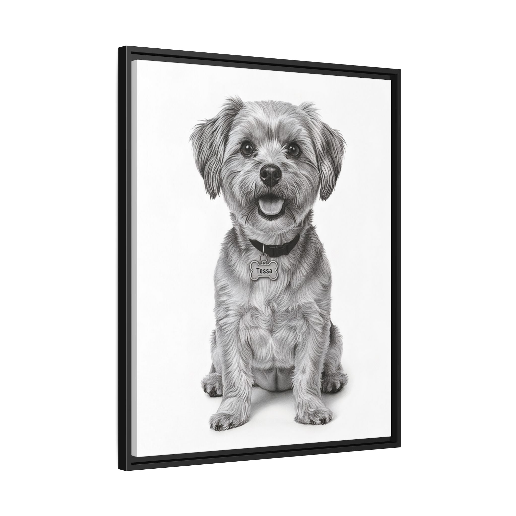 Custom Dog ArtPet Portrait Canvas, Framed Wall Art, Dog Photo Gift, Custom Pet Artwork, Home Decor, Dog Lover's Gift