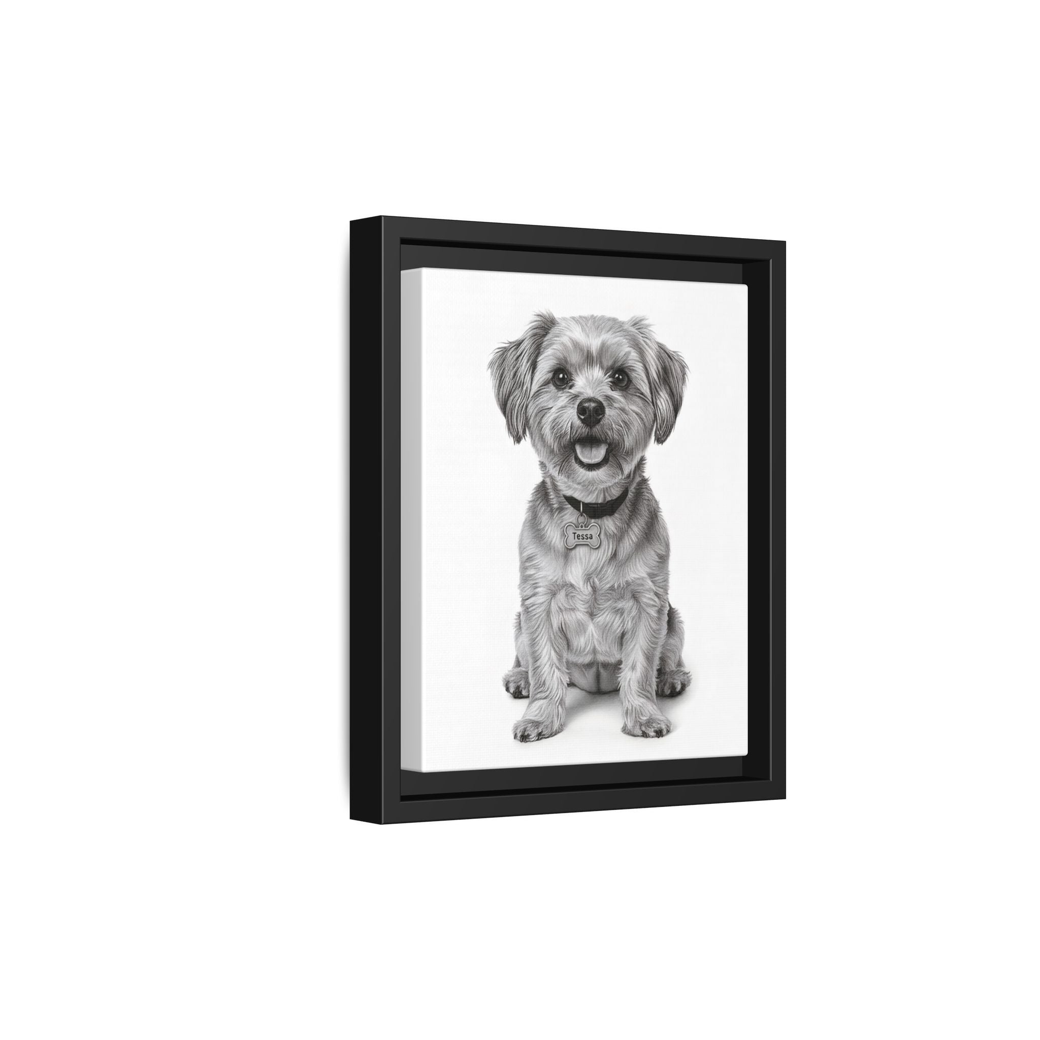 Custom Dog ArtPet Portrait Canvas, Framed Wall Art, Dog Photo Gift, Custom Pet Artwork, Home Decor, Dog Lover's Gift