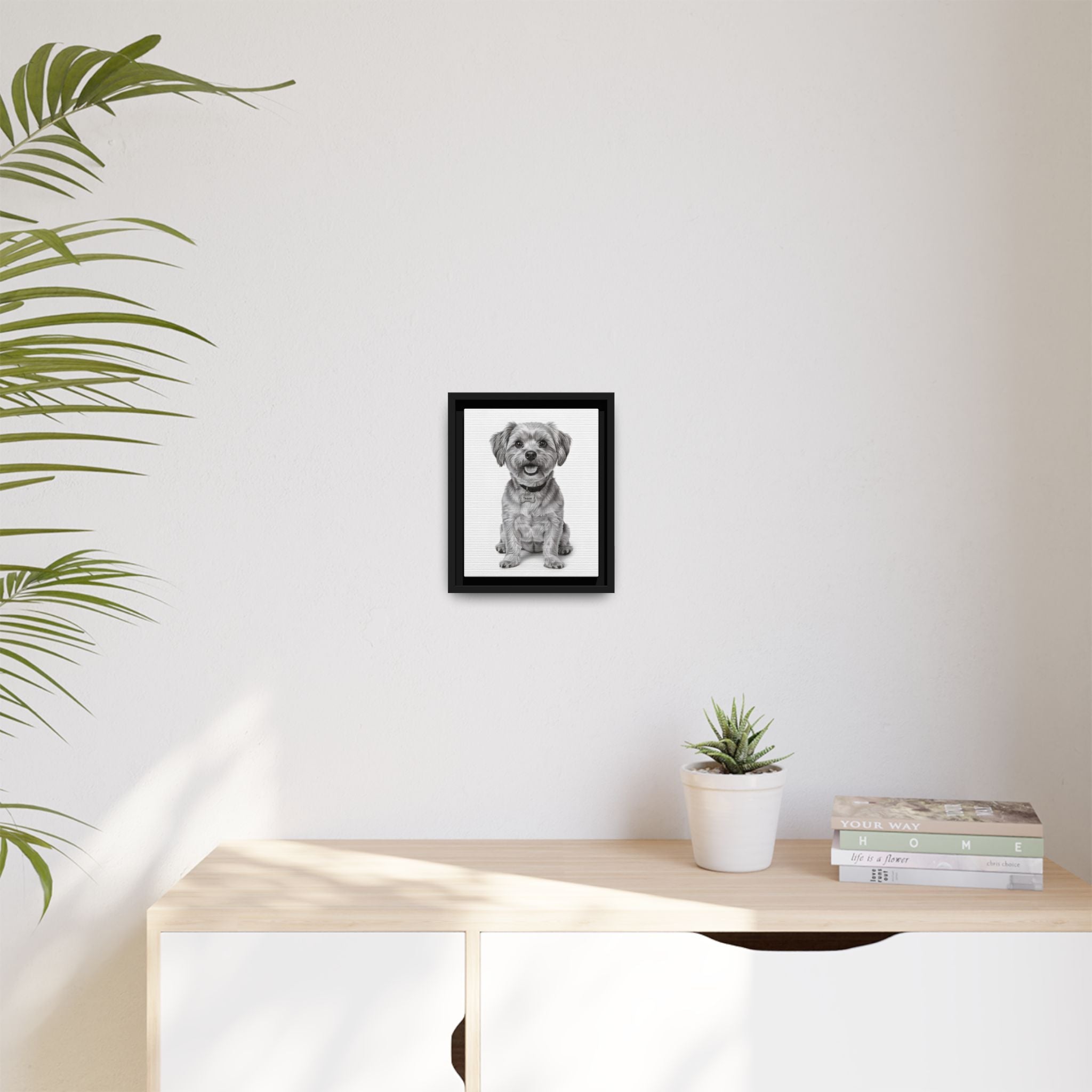 Custom Dog ArtPet Portrait Canvas, Framed Wall Art, Dog Photo Gift, Custom Pet Artwork, Home Decor, Dog Lover's Gift