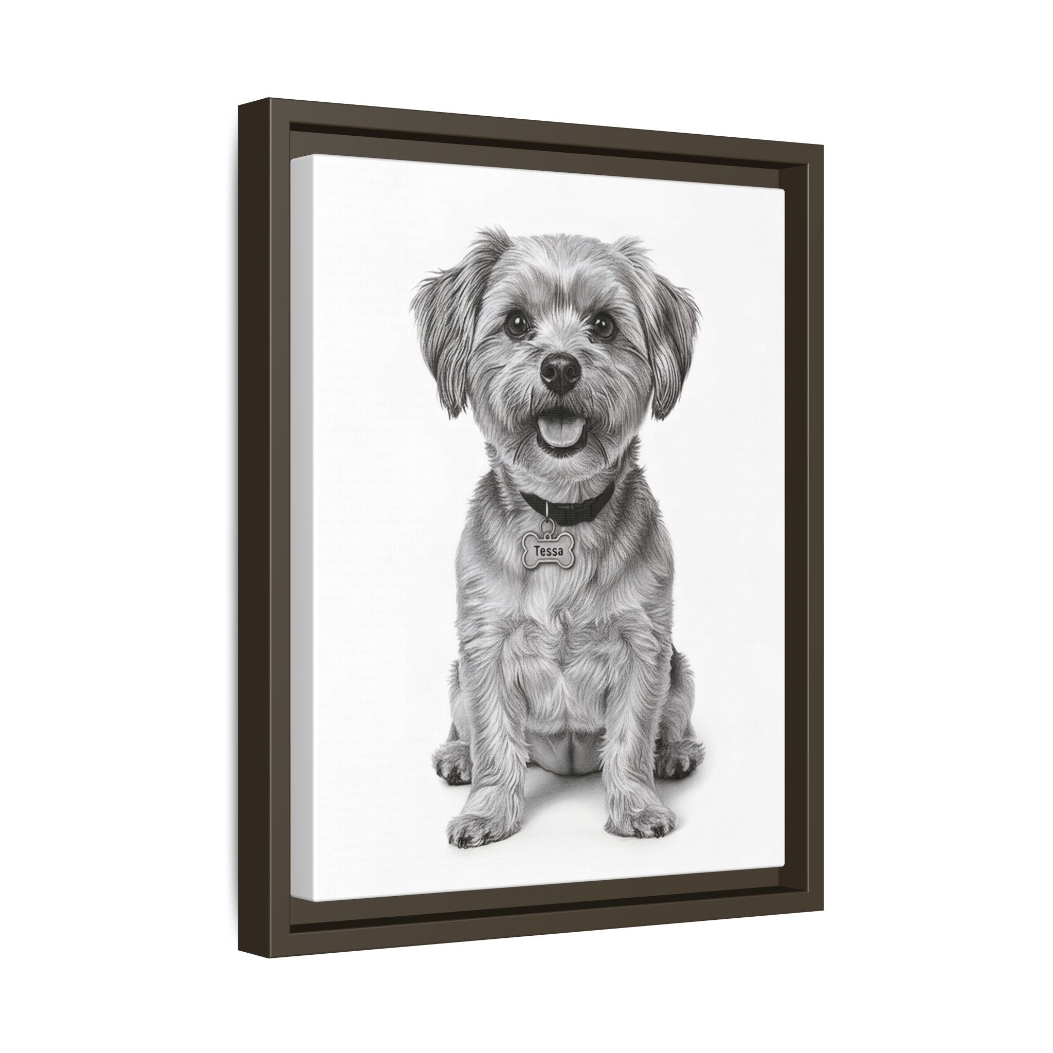Custom Dog ArtPet Portrait Canvas, Framed Wall Art, Dog Photo Gift, Custom Pet Artwork, Home Decor, Dog Lover's Gift