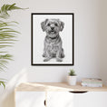 Load image into Gallery viewer, Custom Dog ArtPet Portrait Canvas, Framed Wall Art, Dog Photo Gift, Custom Pet Artwork, Home Decor, Dog Lover's Gift
