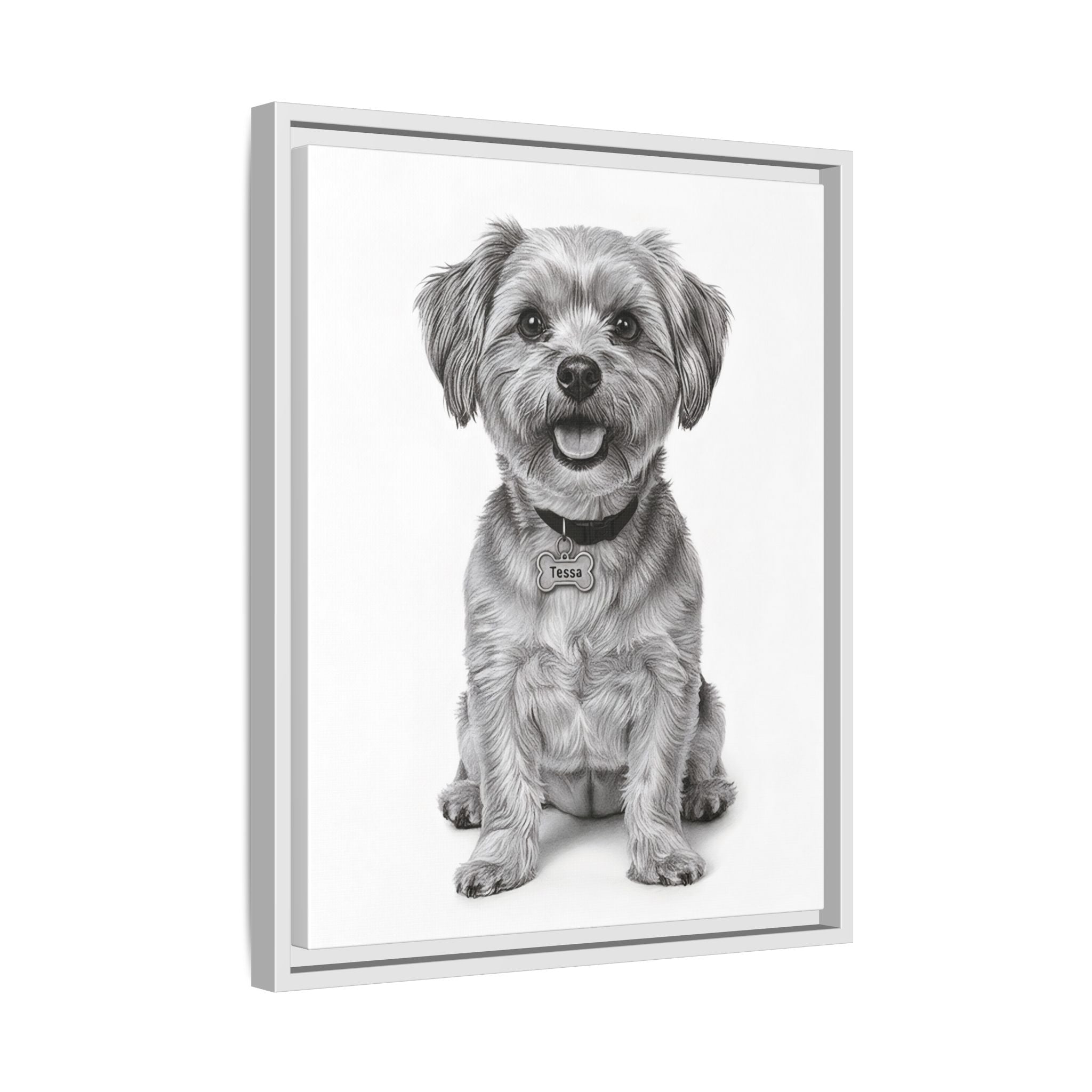 Custom Dog ArtPet Portrait Canvas, Framed Wall Art, Dog Photo Gift, Custom Pet Artwork, Home Decor, Dog Lover's Gift