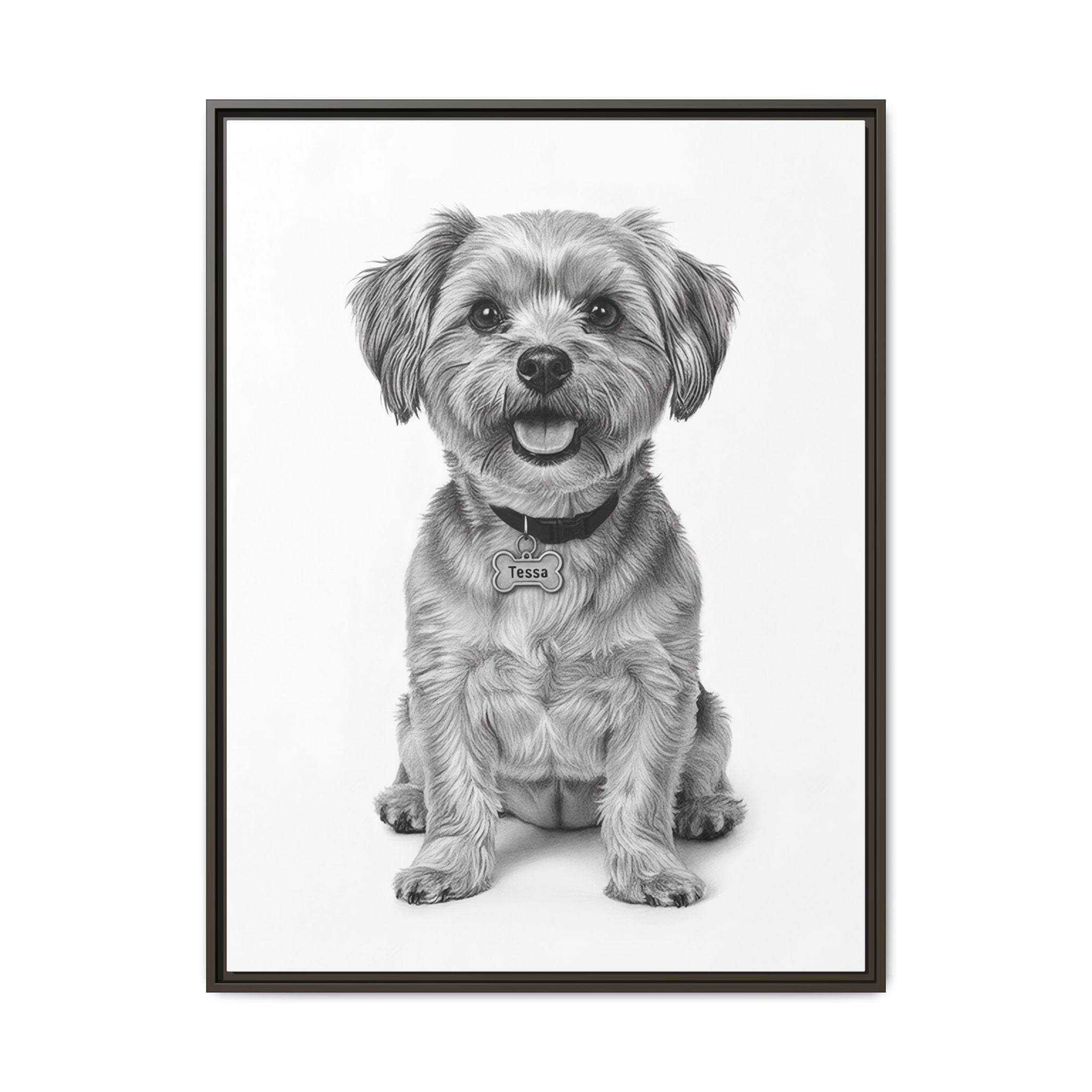 Custom Dog ArtPet Portrait Canvas, Framed Wall Art, Dog Photo Gift, Custom Pet Artwork, Home Decor, Dog Lover's Gift