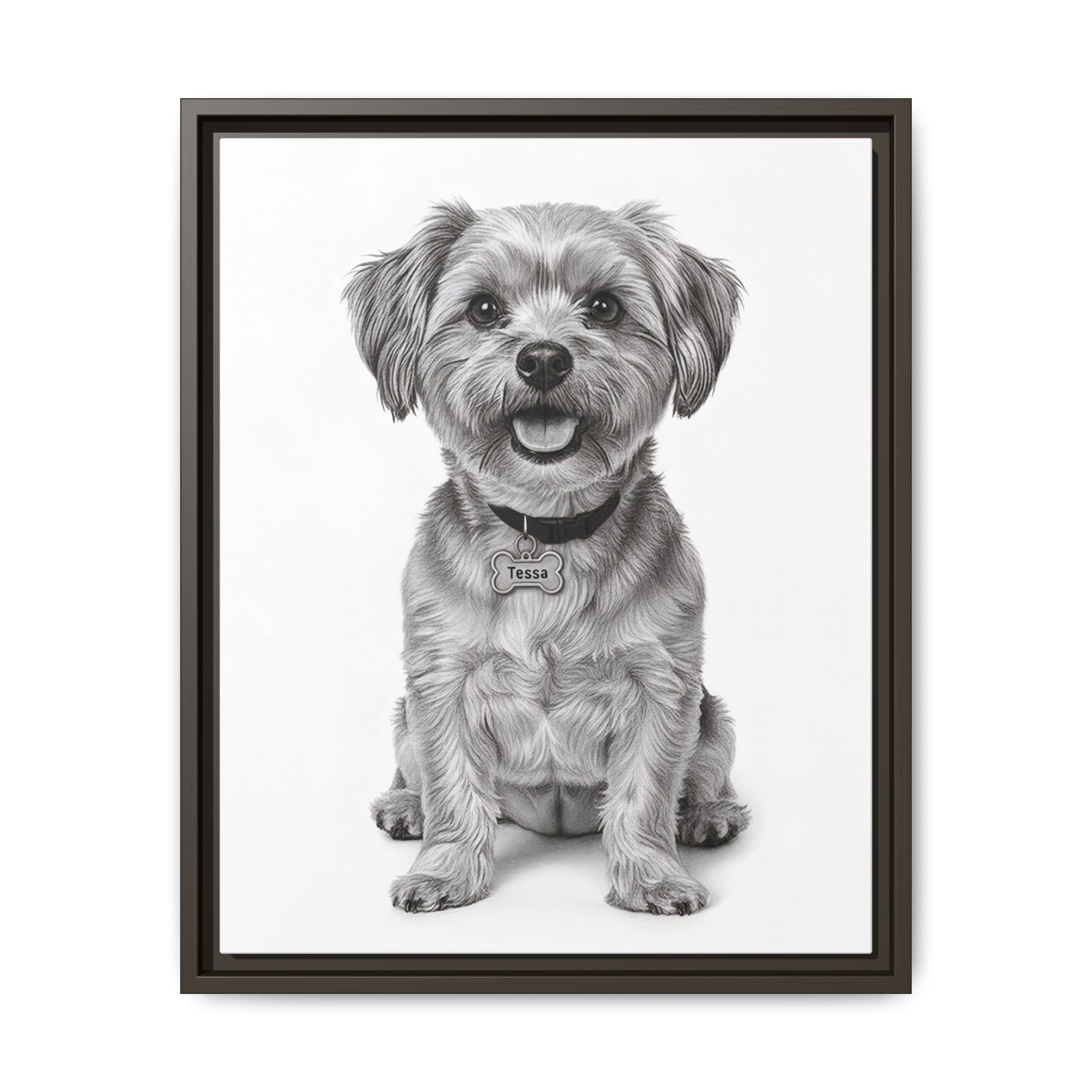 Custom Dog ArtPet Portrait Canvas, Framed Wall Art, Dog Photo Gift, Custom Pet Artwork, Home Decor, Dog Lover's Gift