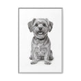 Load image into Gallery viewer, Custom Dog ArtPet Portrait Canvas, Framed Wall Art, Dog Photo Gift, Custom Pet Artwork, Home Decor, Dog Lover's Gift
