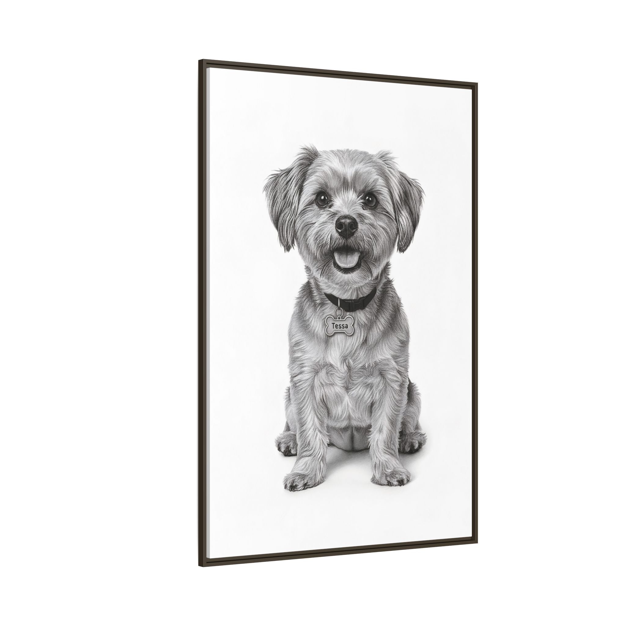 Custom Dog ArtPet Portrait Canvas, Framed Wall Art, Dog Photo Gift, Custom Pet Artwork, Home Decor, Dog Lover's Gift