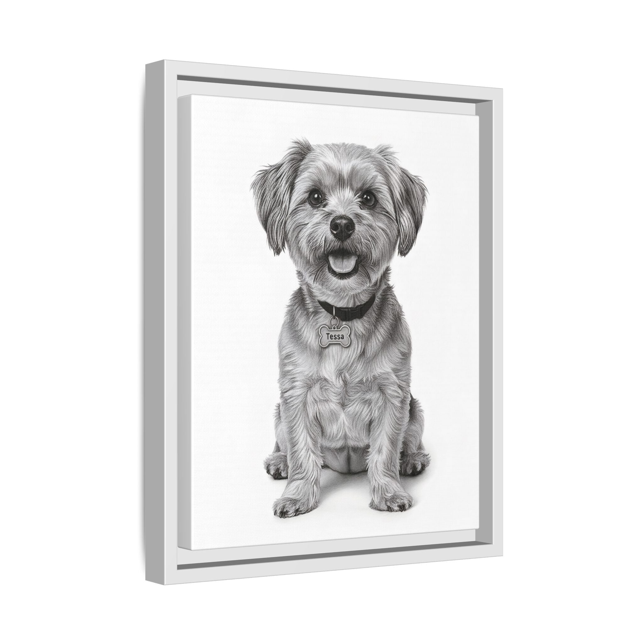 Custom Dog ArtPet Portrait Canvas, Framed Wall Art, Dog Photo Gift, Custom Pet Artwork, Home Decor, Dog Lover's Gift