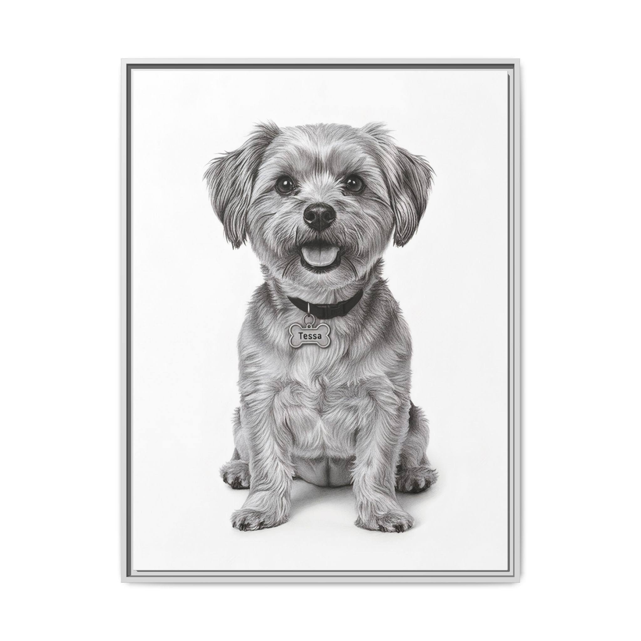 Custom Dog ArtPet Portrait Canvas, Framed Wall Art, Dog Photo Gift, Custom Pet Artwork, Home Decor, Dog Lover's Gift