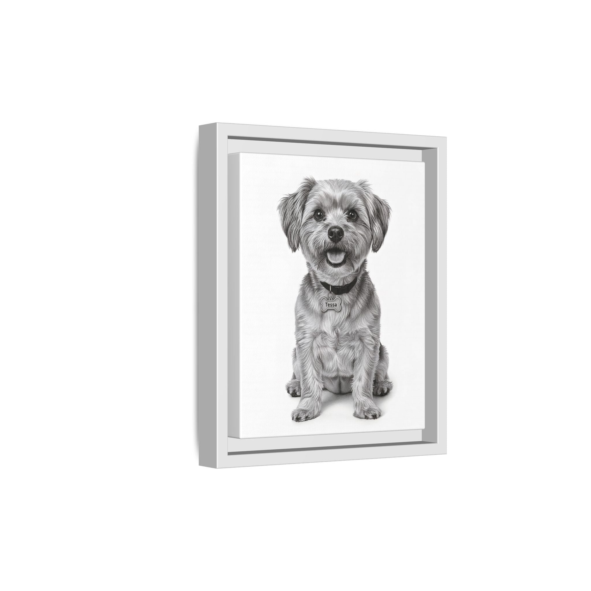 Custom Dog ArtPet Portrait Canvas, Framed Wall Art, Dog Photo Gift, Custom Pet Artwork, Home Decor, Dog Lover's Gift