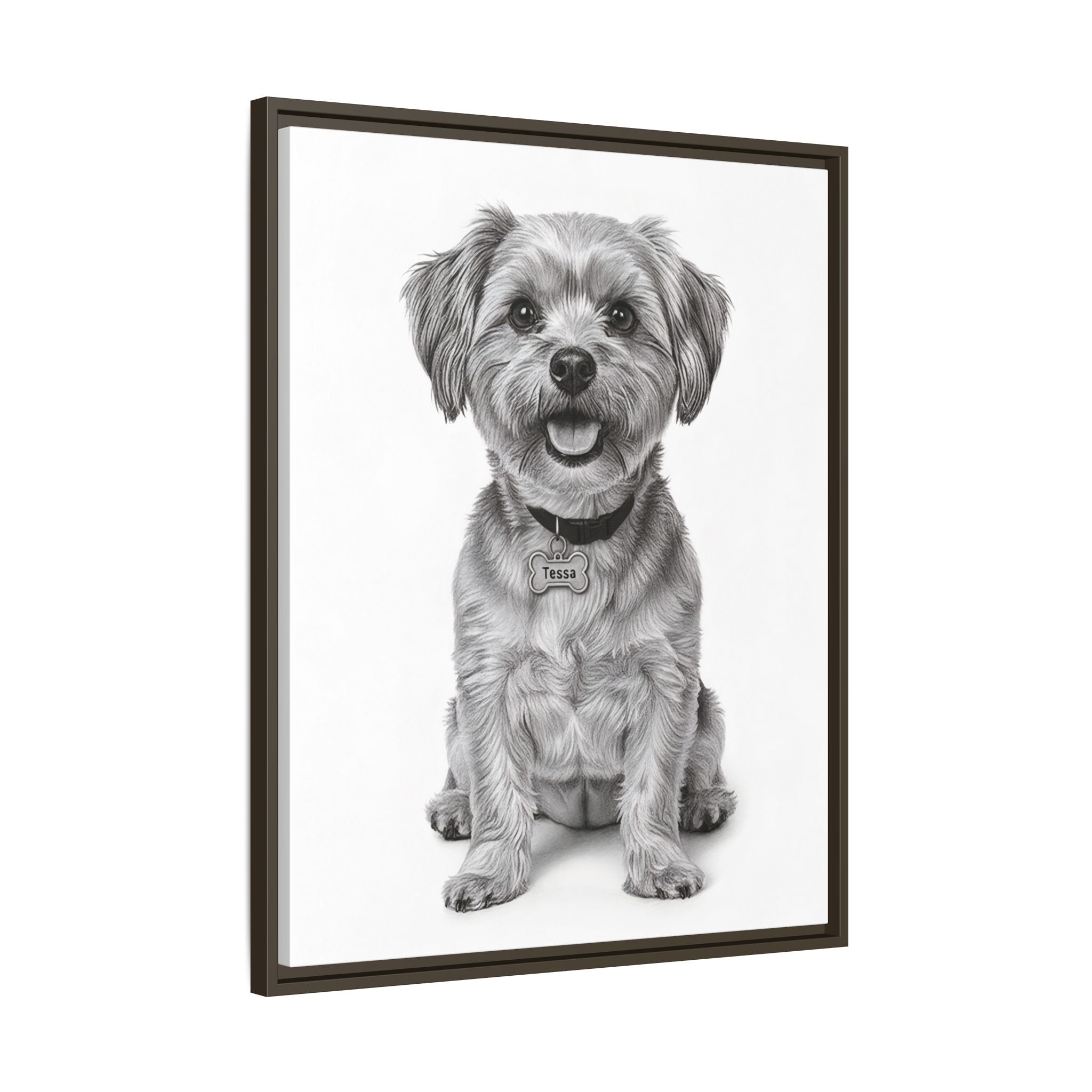 Custom Dog ArtPet Portrait Canvas, Framed Wall Art, Dog Photo Gift, Custom Pet Artwork, Home Decor, Dog Lover's Gift