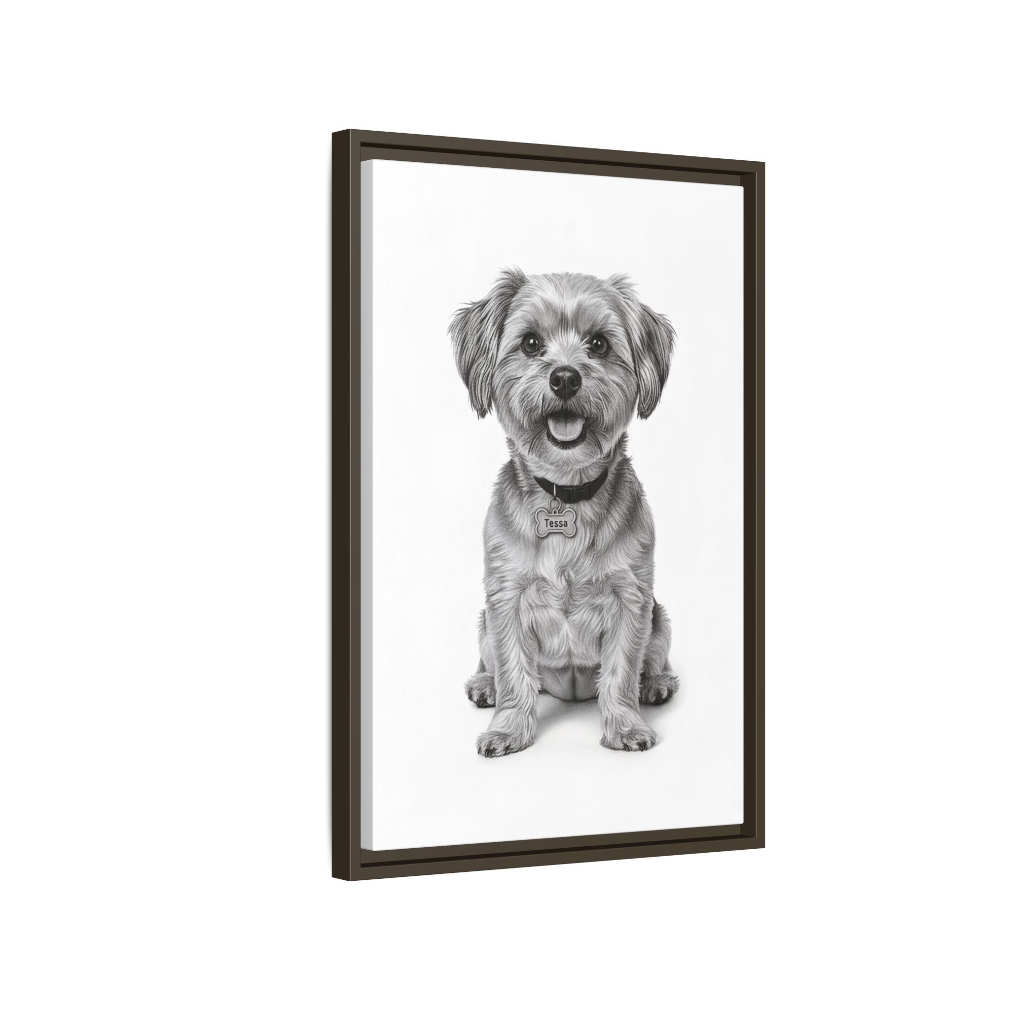 Custom Dog ArtPet Portrait Canvas, Framed Wall Art, Dog Photo Gift, Custom Pet Artwork, Home Decor, Dog Lover's Gift
