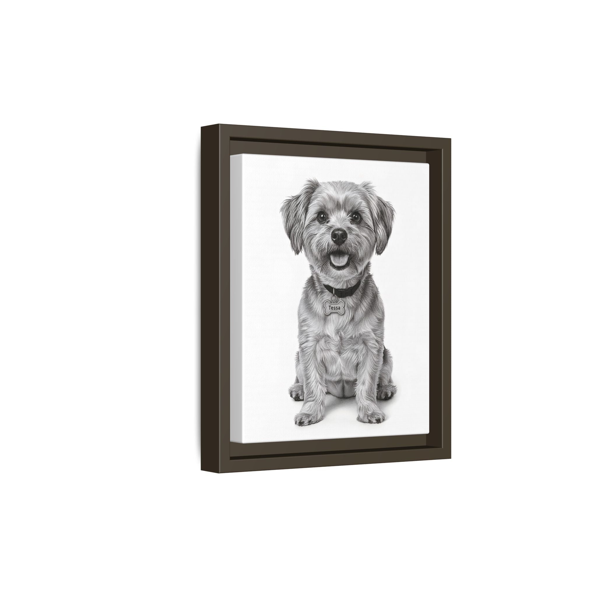 Custom Dog ArtPet Portrait Canvas, Framed Wall Art, Dog Photo Gift, Custom Pet Artwork, Home Decor, Dog Lover's Gift
