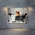 Load image into Gallery viewer, Custom Dog ArtPomeranian Bubble Bath Art | Personalized Dog Decor
