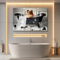 Load image into Gallery viewer, Custom Dog ArtPomeranian Bubble Bath Art | Personalized Dog Decor
