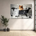 Load image into Gallery viewer, Custom Dog ArtPomeranian Bubble Bath Art | Personalized Dog Decor
