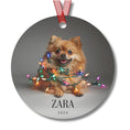 Load image into Gallery viewer, Custom Dog ArtPomeranian Christmas Ornament | Personalized
