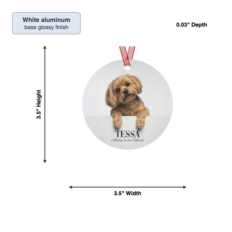 Custom Dog Memorial Photo Ornament | Personalized Dog Loss Gift Keepsake