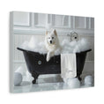 Load image into Gallery viewer, Custom Dog Art Samoyed Bath Art for Dog Lovers | CustomDogArt.com | 2024
